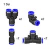 sourcing map Pneumatic Air Hose Tubing PU Air Compressor Tube