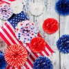 SUNBEAUTY 4th of July Memorial Day Decorations Patriotic Tissue Paper