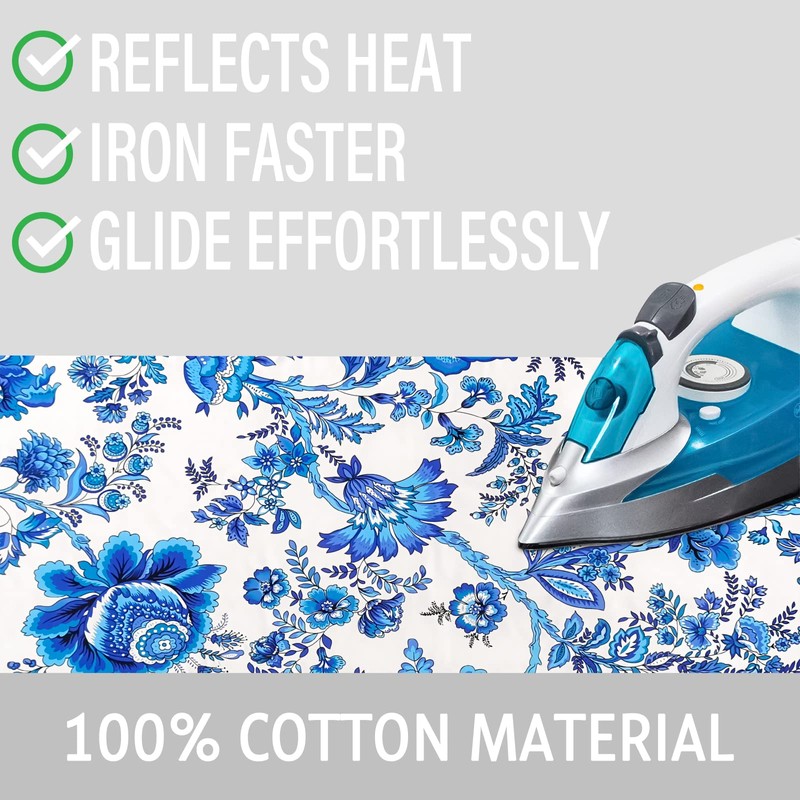 Memeaty Ironing Board Cover and Pad 15x54 Inch Standard Ironing