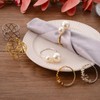Gold Napkin Rings Set, Christmas Napkin Rings, Napkin Rings Christmas