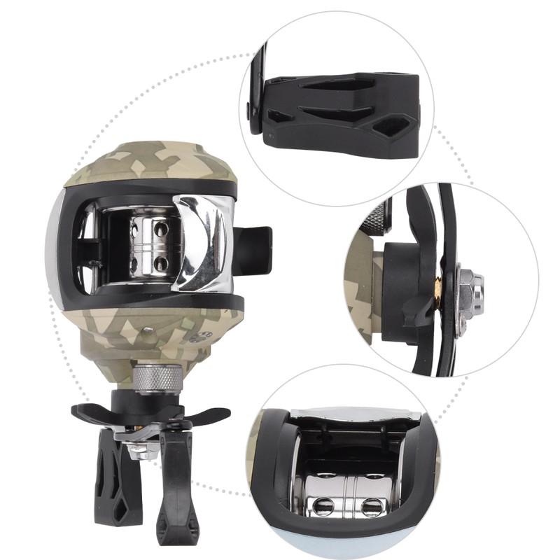 TT103 Casting Reel 7.3:1 High Speed Ratio Brake Metal Lure