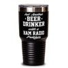 ODTGifts Funny Ham Radio Tumbler Just Another Beer Drinker With