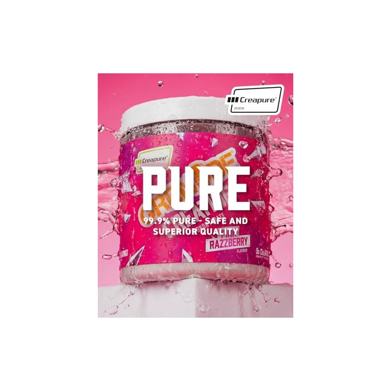 Grenade Creatine Monohydrate Powder, Pink Razzberry Flavoured Creatine Supplement, 5
