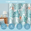 Coastal Beach Curtains 2 Panels Set Nautical Ocean Patterned Themed