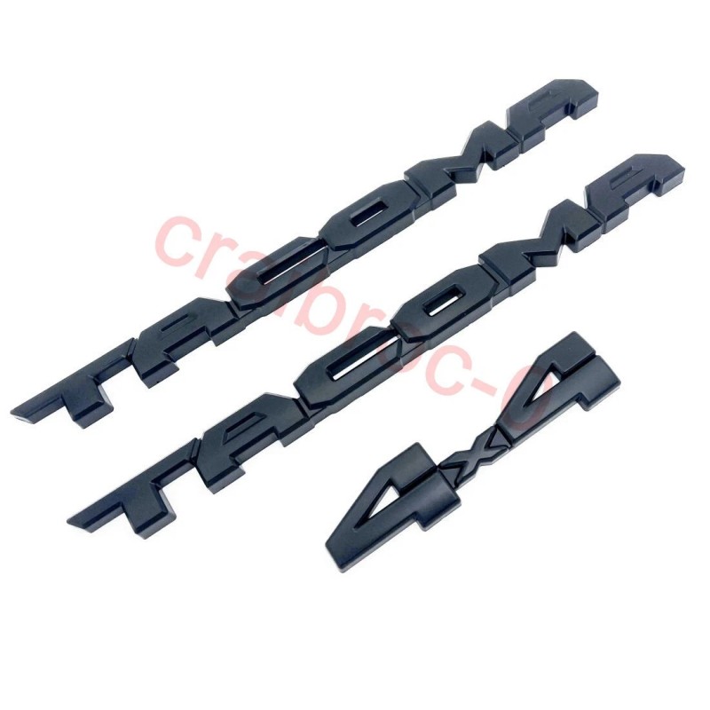 Toyota matte Black 2024 Tacoma BLACKOUT EMBLEM OVERLAY KIT SR