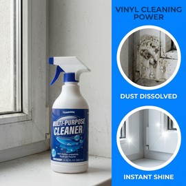 TONBEEN Multi-Surface Cleaner for Window and Door Frames, Effectively Cleans Yellowing, Grime, Fingerprints, and Water Spots, Gentle on Surfaces Like Painted, Metal, and Plastic, 500ml