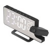 Projection Alarm Clock Mirror Screen USB Charging Snooze 180° Digital