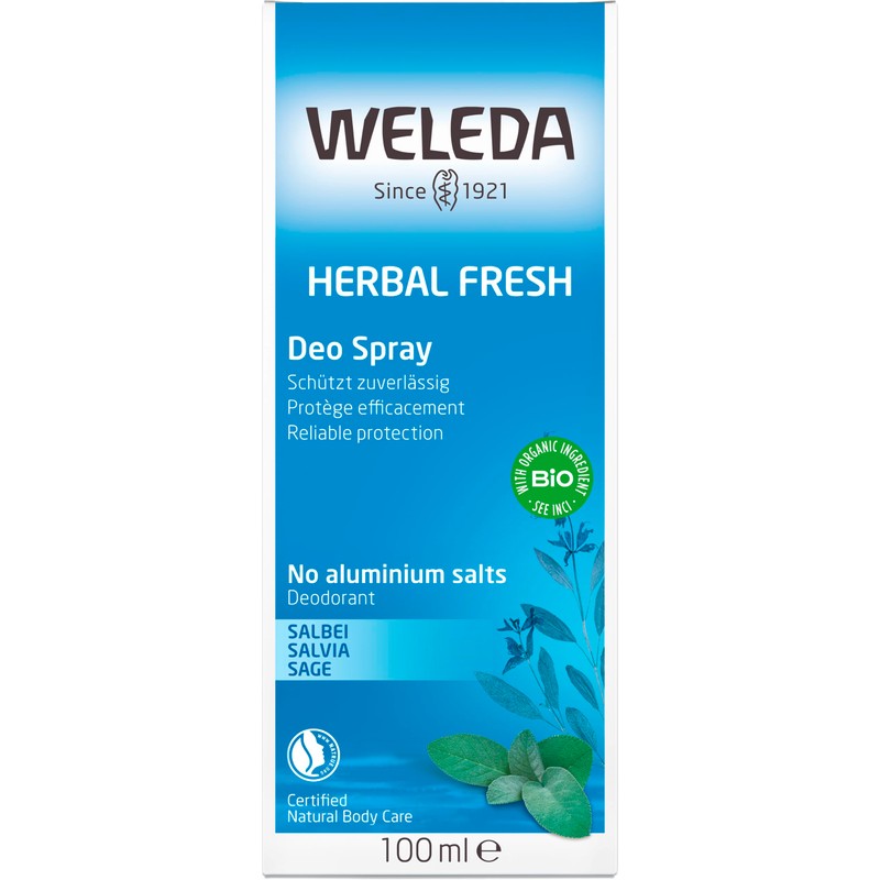 Weleda Deodorant Spray, Sage - 3.4 Ounce, (Pack of 2)