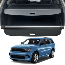 VIWINLA Retractable Trunk Cover Compatible with 2011-2024 2025 Dodge Durango Cargo Cover【2nd-Row】 Rear Trunk Security Cover Dodge Durango Accessories Privacy Screen Cover