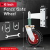 6 Inch Heavy Duty Fence Gate Wheel 500lb Capacity for