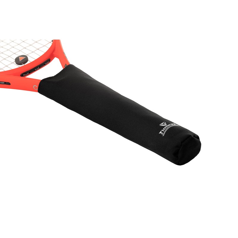 Thorza Tennis Racket Grip Cover, Black, Removable Protective Handle Wrap
