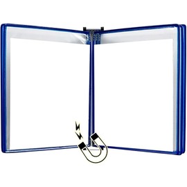 Carpeta de documentos, Carpeta,Carpeta de comparti Carpeta de pared con pantalla A4, A4 [8,26 pulgadas  11,69 pulgadas] 10 bolsillos, adjunta a un... 