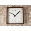 KATOMOKU square clock km-37B Wood Walnut Wall Clock Continuous Second