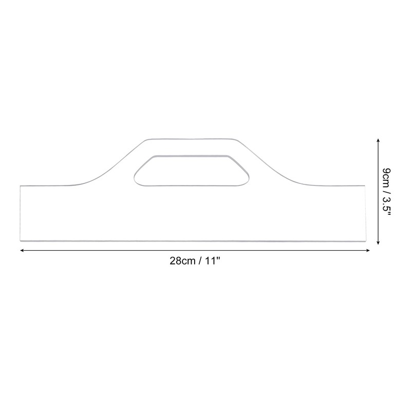 Sourcing Map 11" x 3.5" Charcuterie Board Template - Woodworking