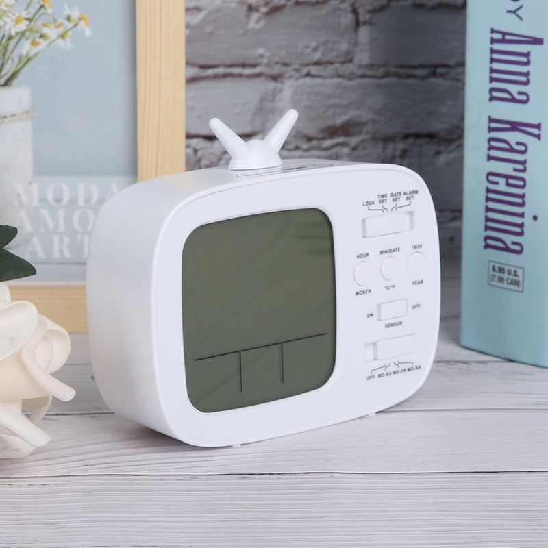 Smart Alarm Clock Multifunctional LED Digital Display 12/24 Hour Switch