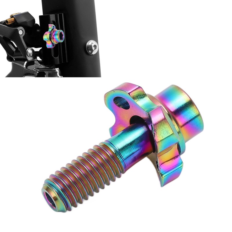 RISK Bike Front Derailleur Screw Gasket Kit Hollow Titanium Alloy