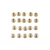 Chiloskit 10pcs 6mm Brass Button Studs Rivets Screwback Screw Leather