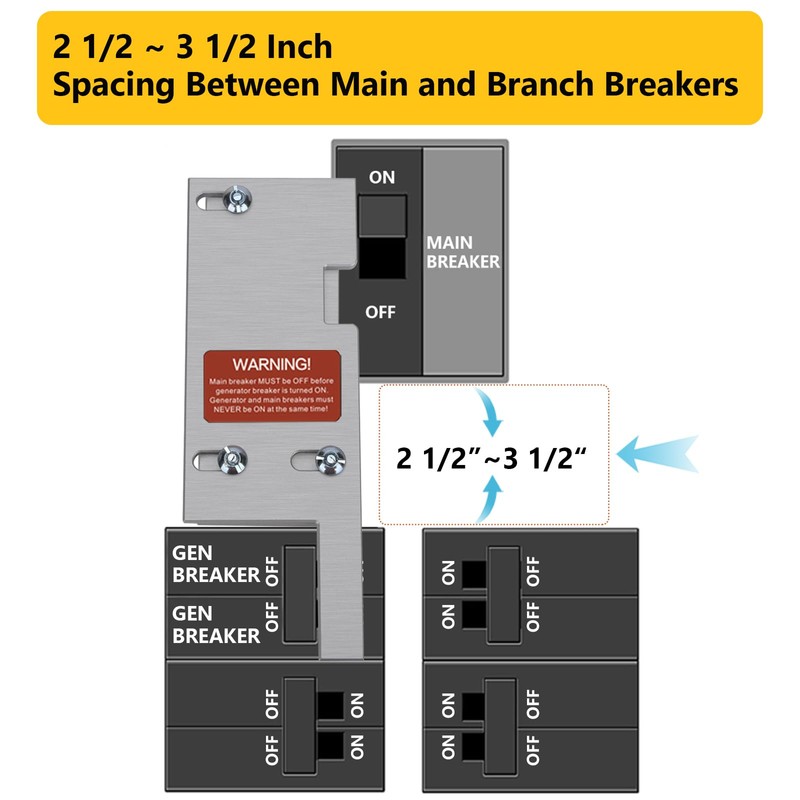 PFCKE Generator Interlock Kit Compatibles with General Electric Vertical Main
