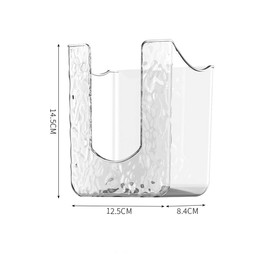 1PCS Kitchen Wipes Storage Box Wall Mount,Wipes Wall Holder,Refillable Wipes Container, Tissue Wipes Wall Holder for Bathroom Kitchen, Toilet Bathroom Wipes Holder (White)