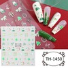 Christmas Nail Art Stickers Christmas Tree Nail Stickers Gingerbread Man