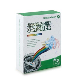 Breeze Forest Color Sheets for Laundry, 120 pieces of Disposable Dye Catcher Sheets, Mixed Washing Lock Color, No Additive, Get Rid of Odors, Family (120)