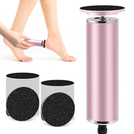 Hornhautentferner Elektrisch, Einstellbare Geschwindigkeit, Elektrisch Hornhauthobel mit 60 Ersatzpads, Hornhaut Entfernen Fußpflege Pediküre für Trockene, Harte & Rissige Haut