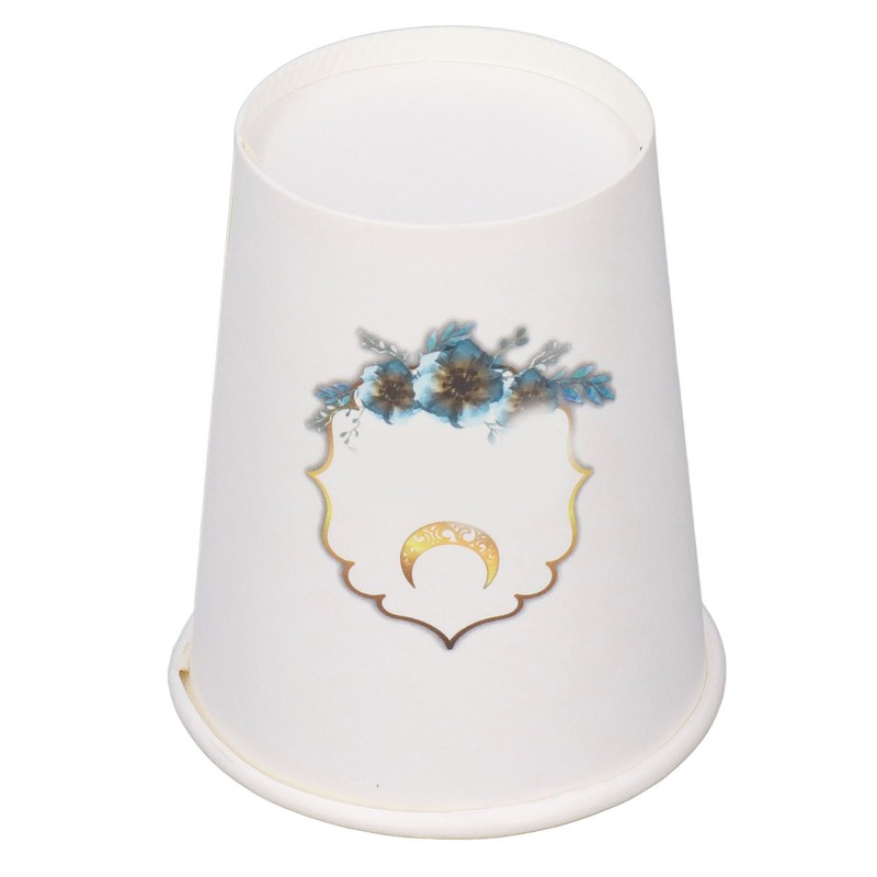 48Pcs Eid Mubarak Paper Cups Eid Mubarak Style Disposable Sturdy