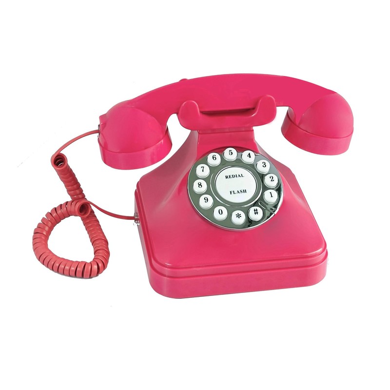 Retro Landline Home Phone,TelPal Corded Old Fashion Desk Phone, Basic
