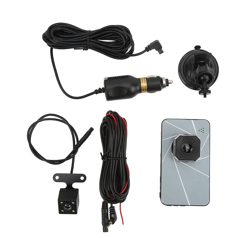 4in Touch Screen Driving Recorder 1080P Dual Dash Cam Night