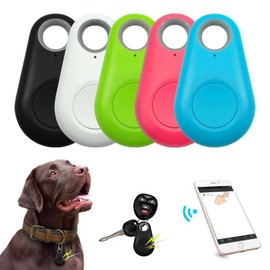 Smart Wireless Bluetooth Key Finder Water Droplets Shape Wireless Key Finder Locator Mini GPS Tracker Anti-Lost Alarm Sensor Device Remote Finder Item Finders Bag Finder for Phone Car Wallet (White)