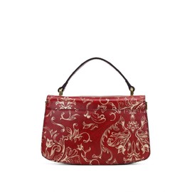 Patricia Nash Leather Ruthie Crossbody with Top Handle in Western Wallpaper