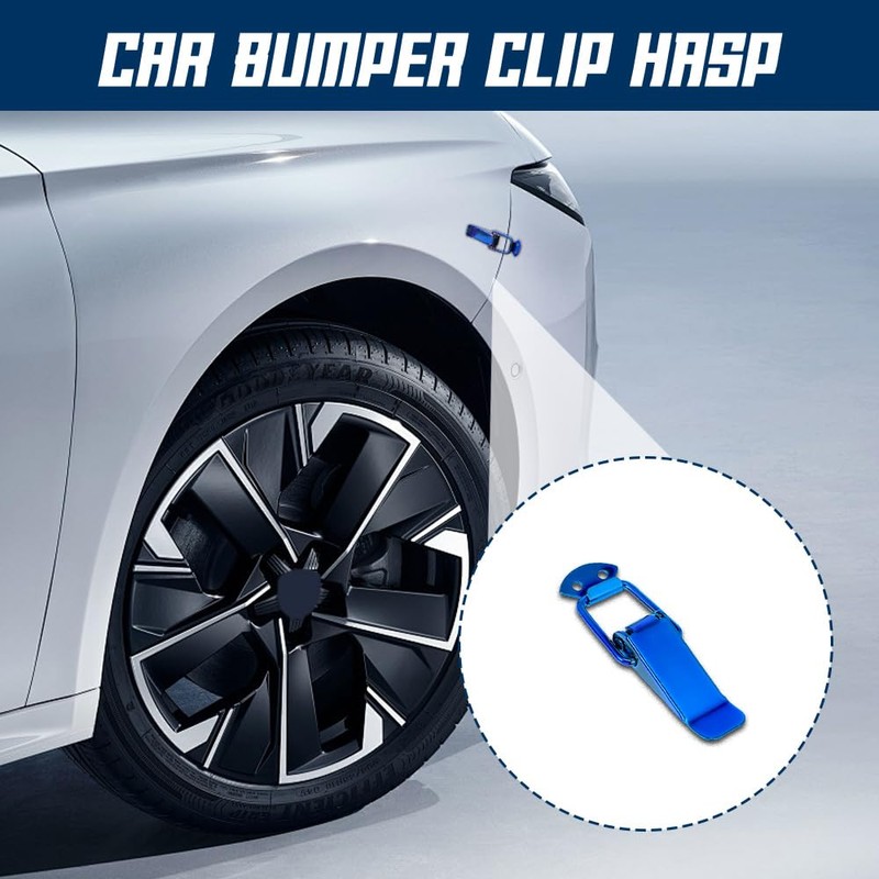 Tecledsn 2PCS Car Bumper Clip Hasp, Bumper Holder Clips, Durable