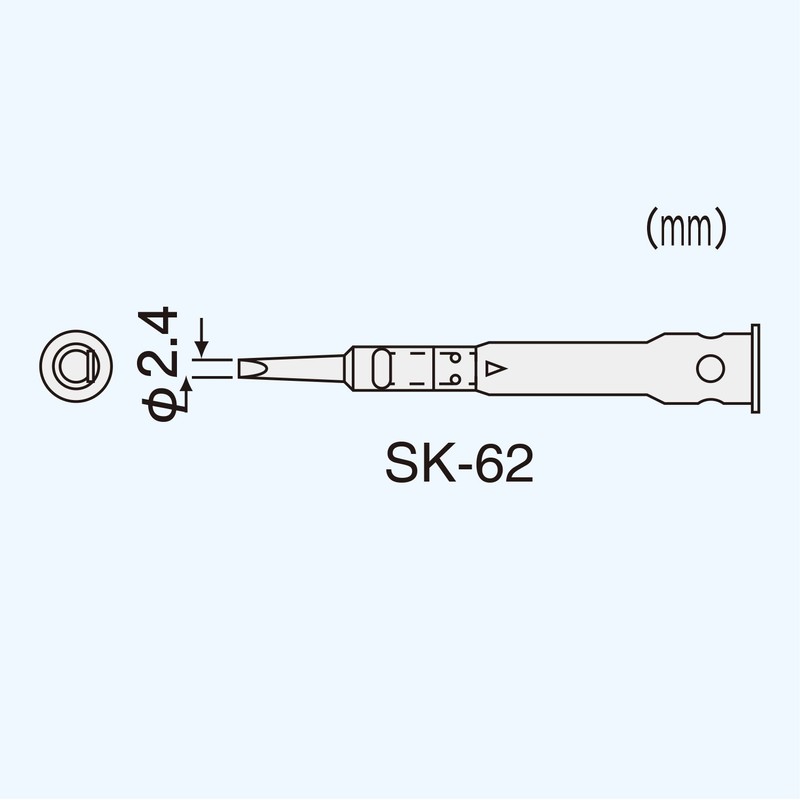 ENGINEER SK-62 Soldering Iron Tip for Engineer SK-60 Series
