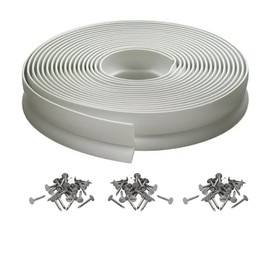 Rocky Mountain Goods Garage Door Top and Sides Seal – 30 ft Weatherproof Vinyl Weather Stripping – Keeps Dust, Moisture, and Wind Out – Easy to Install with Included Nails – Durable for All Seasons