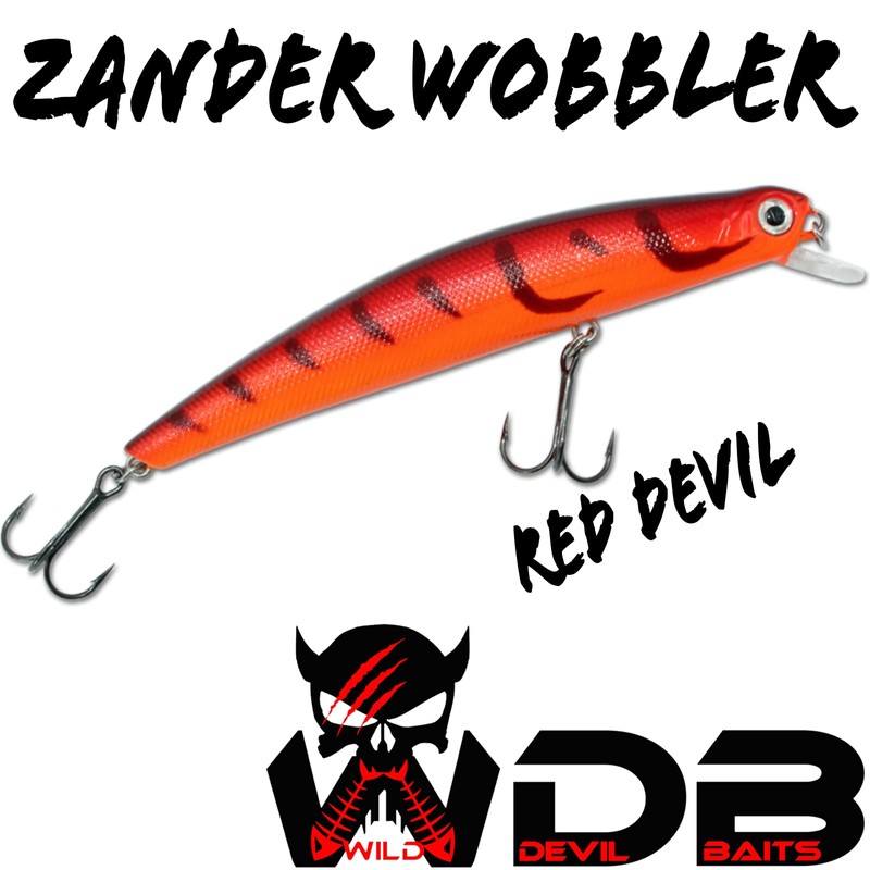 Angel-Berger Wild Devil Baits Zander Wobbler Artificial Bait Flat Runner
