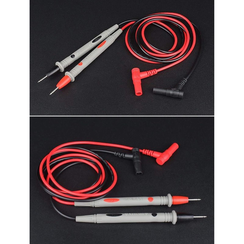 Multimeter Test Leads and 4Pcs Alligator Clips, Precision Sharp Lead