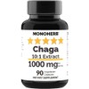 MONOHERB Chaga Mushroom Extract 1000 mg - 90 Vegetarian Capsules