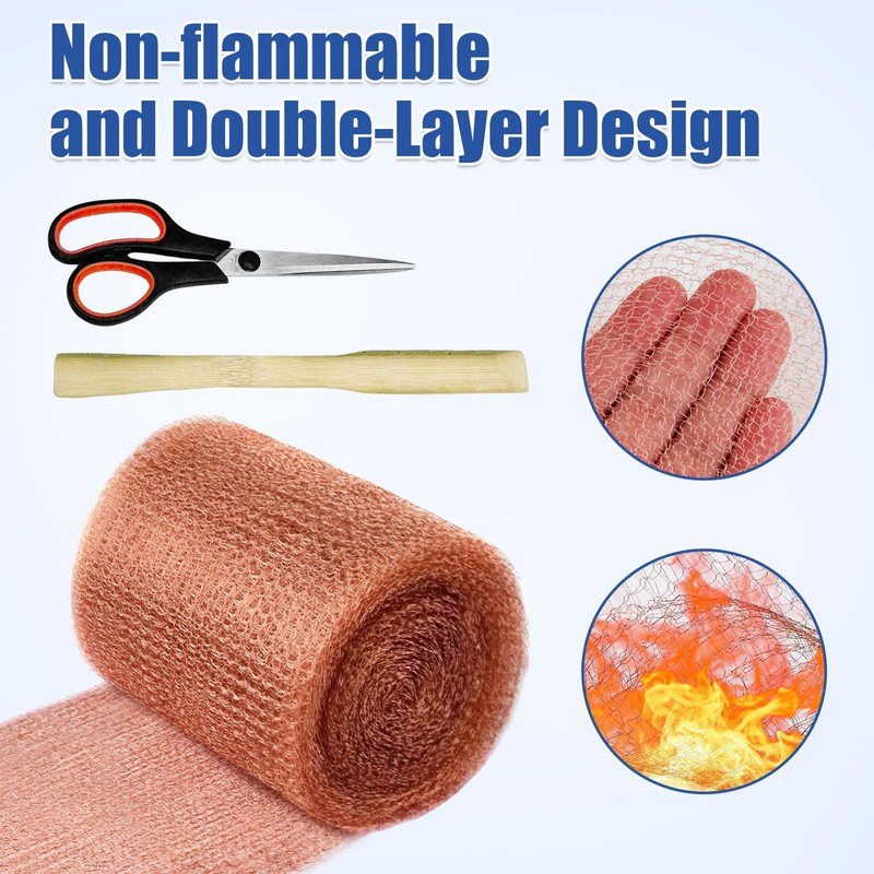 Pure Copper Mesh - 5" x 100 Feet, Double Layer