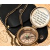 Thoreau's Go Confidently Engraved Compass Graduation Gift, Graduation gift for