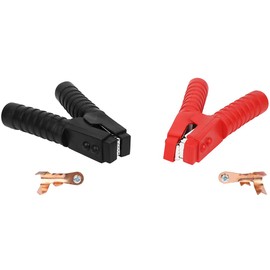 ROADFAR Battery Jumper Cable Clamps Heavy Duty, 800A Battery Booster Cable Insulated Alligator Clips, Battery Charging Connector Kit for Car Auto Vehicle, Heavy Duty Jumper Cable Ends