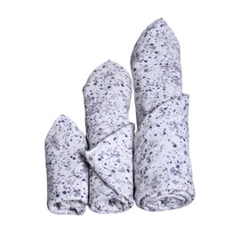nanito XS-XL Splash Muslin Scarf, Baby Scarf, Triangular Scarf, Soft Muslin Cloth, Organic Cotton, Multifunctional Baby Blanket, Burp Cloth, Splash - splashes in blue and grey tones
