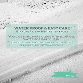 Eazzier Bath Clear Plastic Shower Curtain Liner, 72x72 Inch Thin Lightweight Transparent Plastic Bathroom Shower Showroom Inner Curtain with Rustproof Metal Grommet Holes and Weighted Magnets