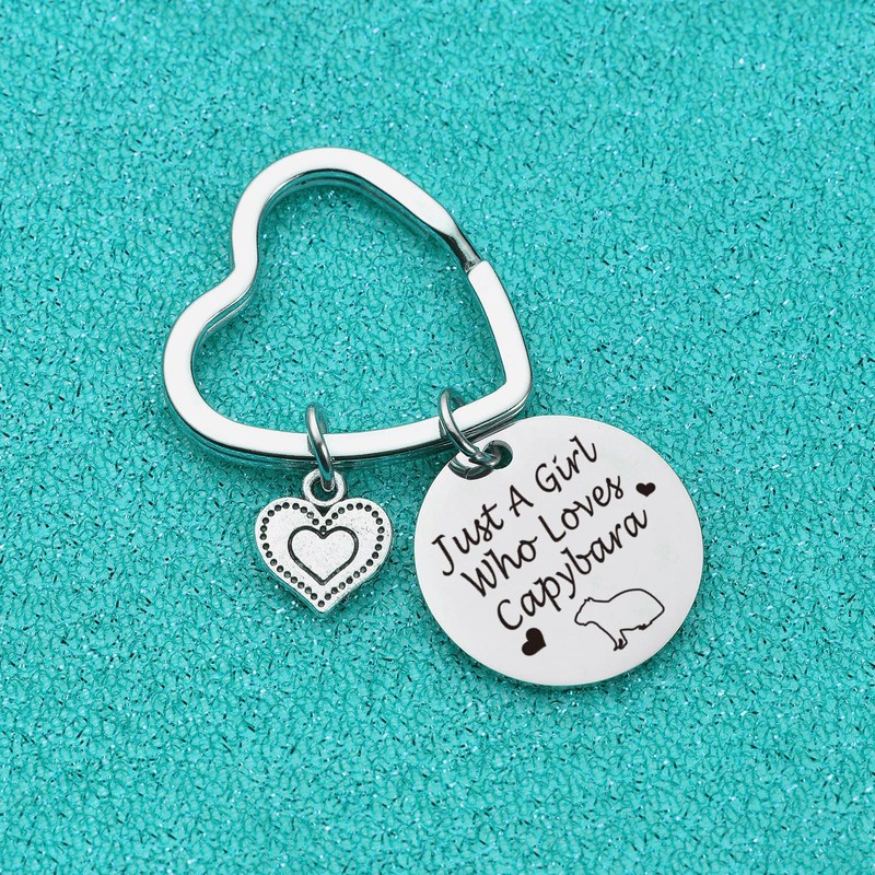 7RVZM Capibara Keychain Capibara Animal Gift for Animal Lover, Breeder