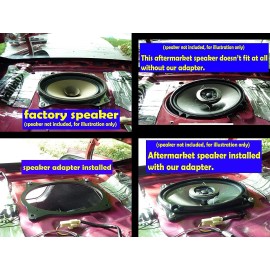 MJM SPEAKER ADAPTERS Rear Deck Speaker Adapters for Select Toyota Vehicals 6" by 9" SAK008_69  1 Pair