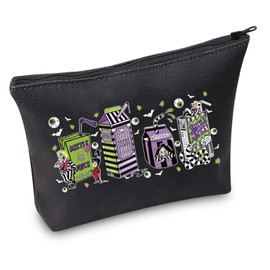 TSOTMO Horror Movie Merchandise Makeup Bag Scary Movie Fans Gift Spooky Gift Sandworm Ghost Gift (Juice BLK)