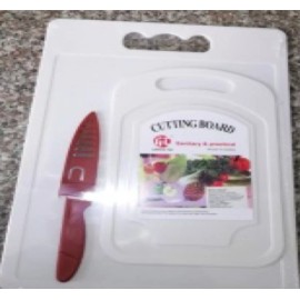 Luxury Kit 2 Tabla Para Picar Verduras Frutas Con Cuchillo Cocina