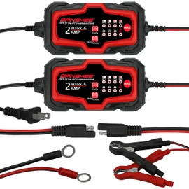 2X 2A Smart Car Battery Charger for Trickle Float Maintainer 6V 12V