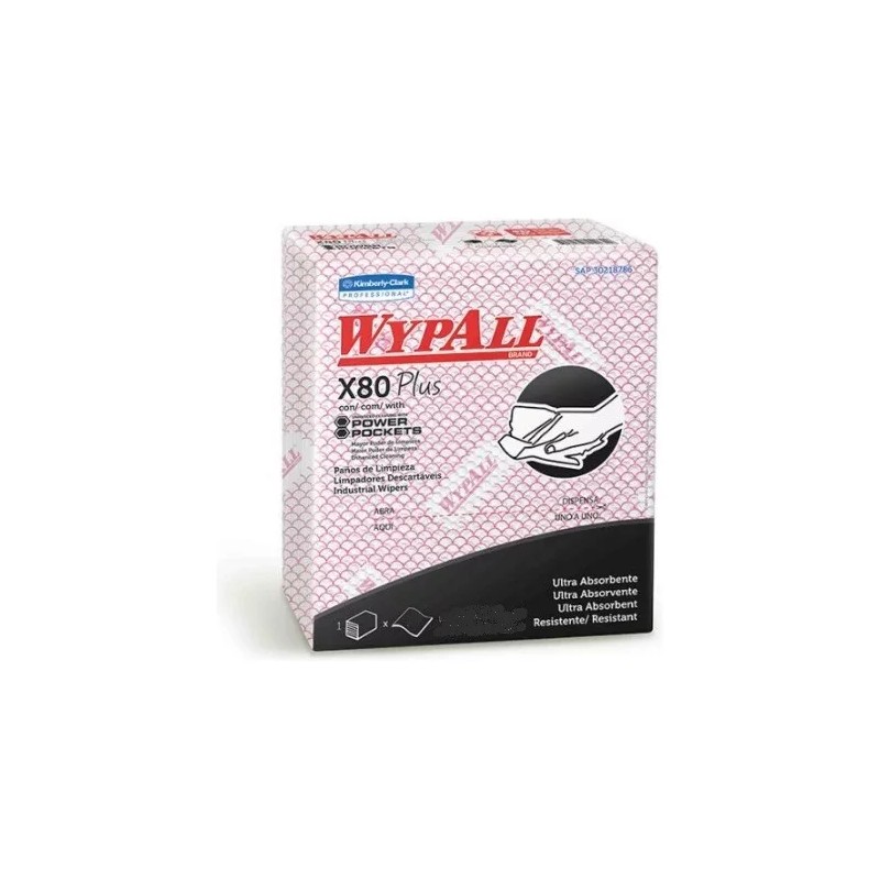 Wypall X80 Plus Paño De Limpieza Con 40 Piezas Reutilizable