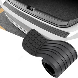 Car Rear Bumper Protector, 41 x 3.4 inch Trimmable, Anti-Scratch Rubber Rear Bumper Guard, Universal Non-Slip Trunk Exterior Accessories for SUV & Truck, with Wet Wipes