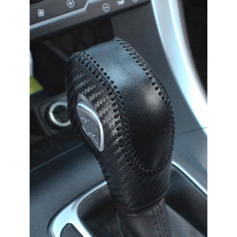 RAGBUSCLE Car Gear Stick Shifting Knobs Leather Cover Shifter Lever,